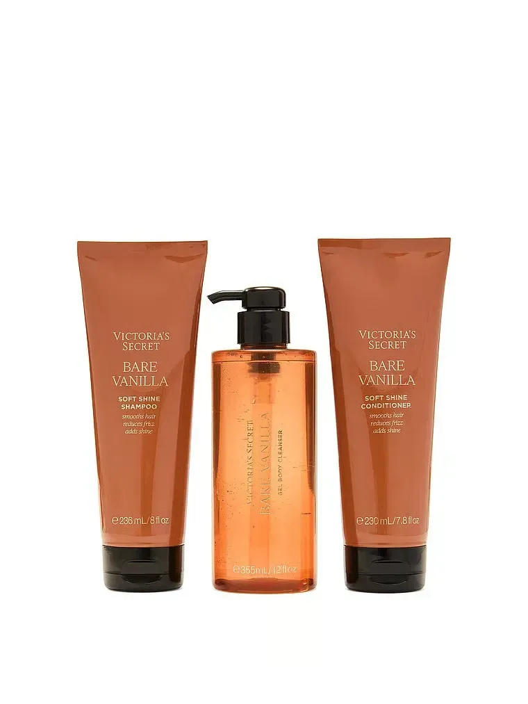 Подарунковий набір Victoria's Secret Bare Vanilla Shower Gift Set ft. Shampoo, Conditioner & Cleanser