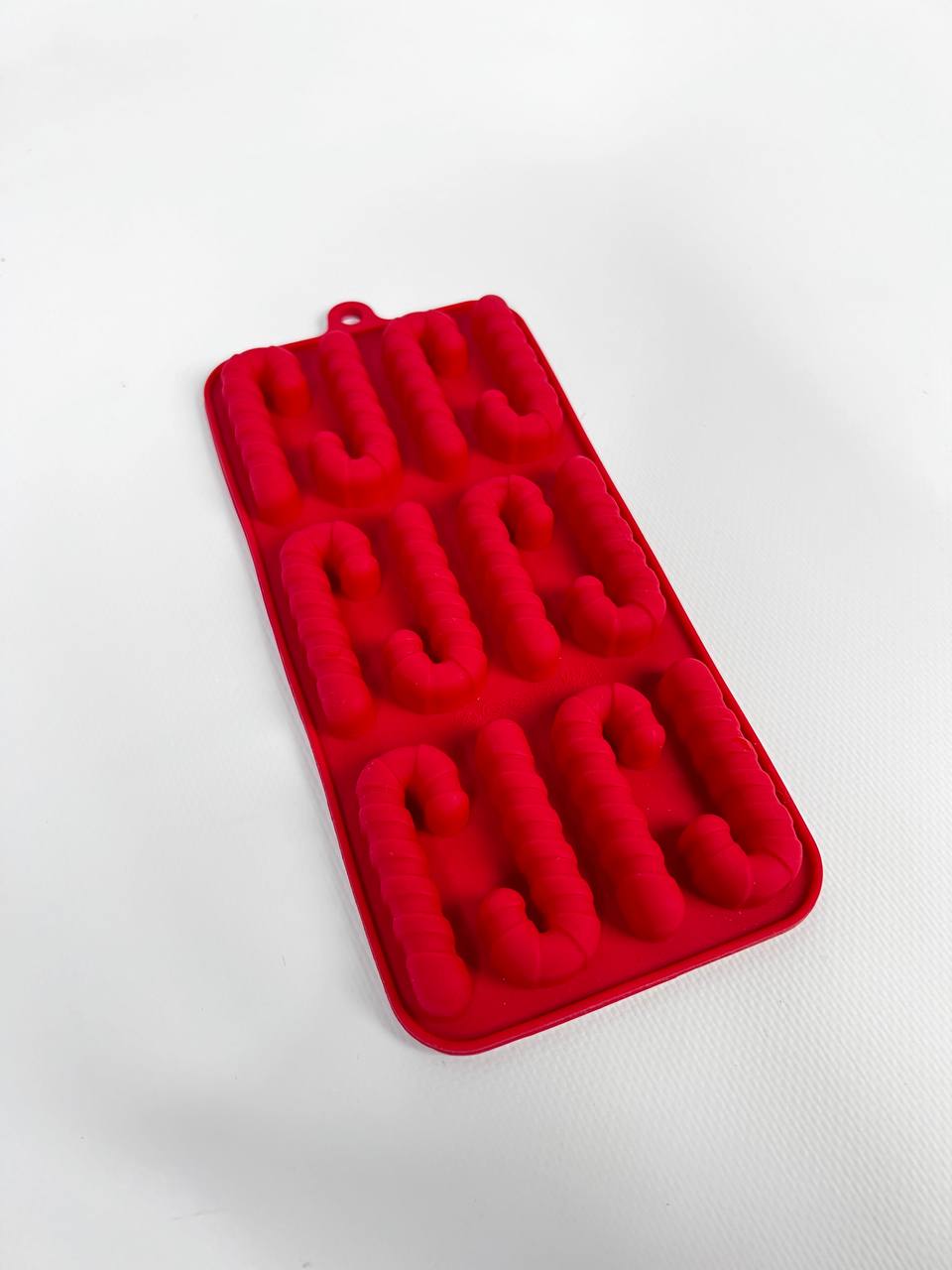 Формочки для печива новорічна силіконові ( посохи)