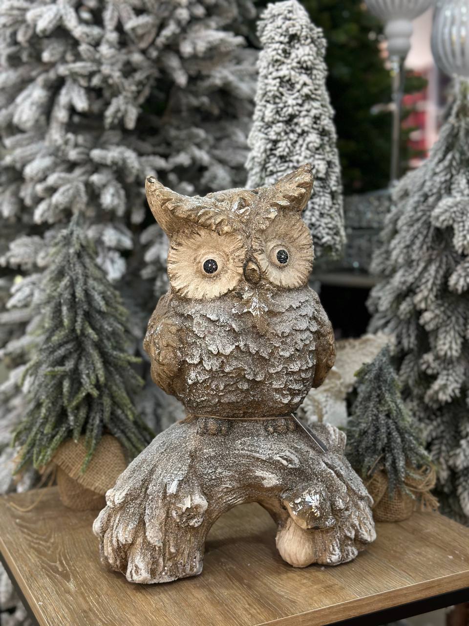 Декоративна фігура Сова на пеньку