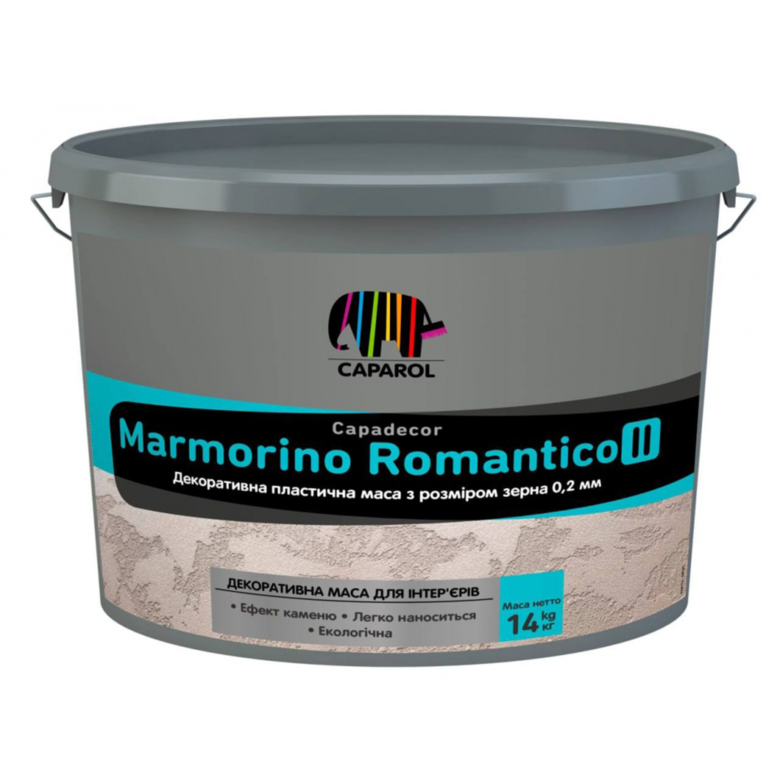 Декоративна дрібнозерниста шпатлювальна маса Capadecor Marmorino Romantico II