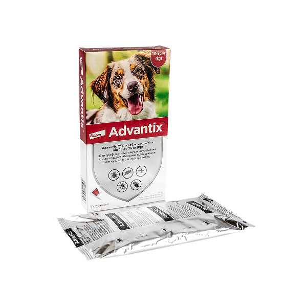 Краплі Адвантікс інсектоак. д/собак 10-25кг піп. №4