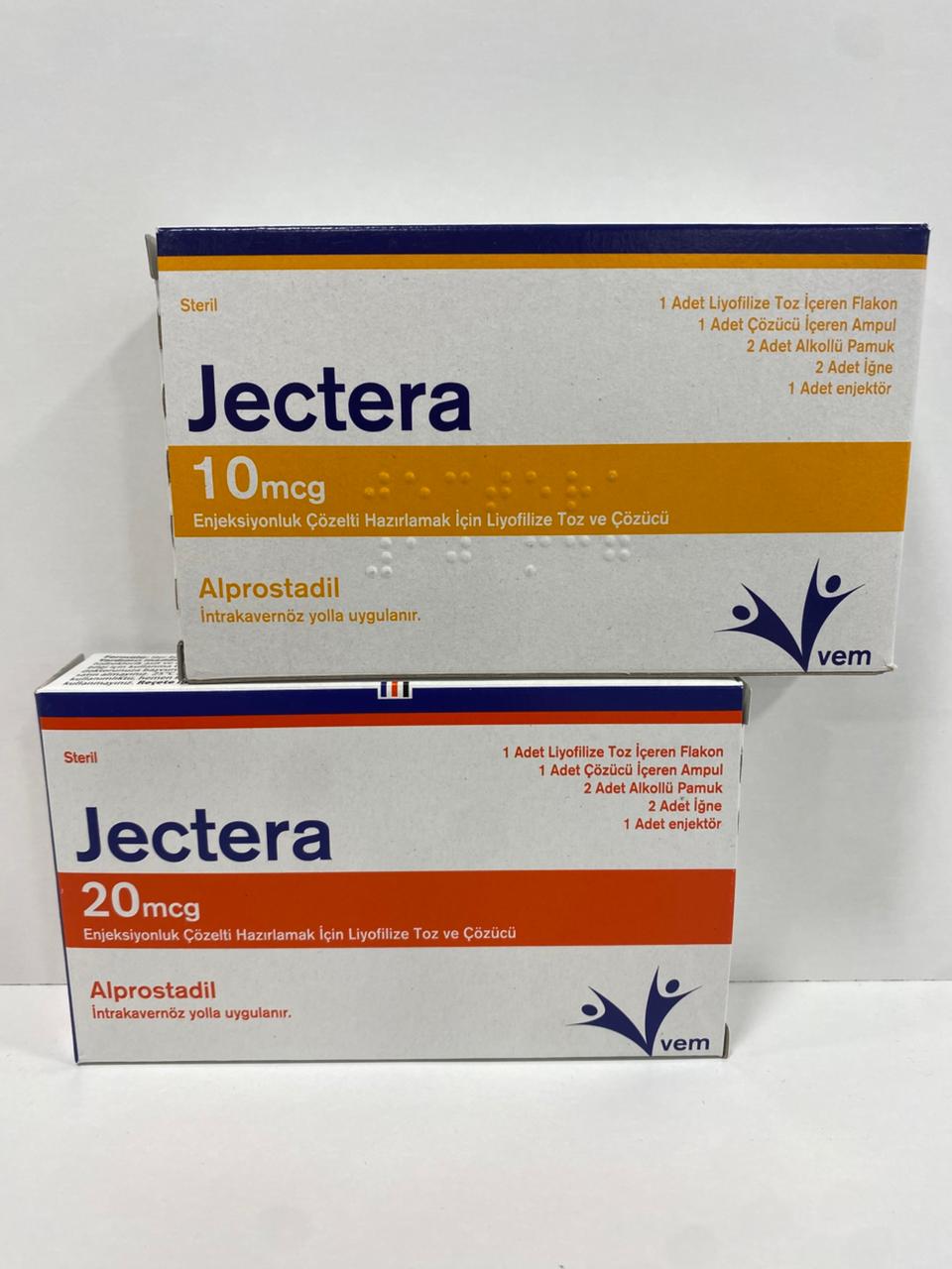 Алпростадил (Jectera) 10мг/20мг, 1укол
