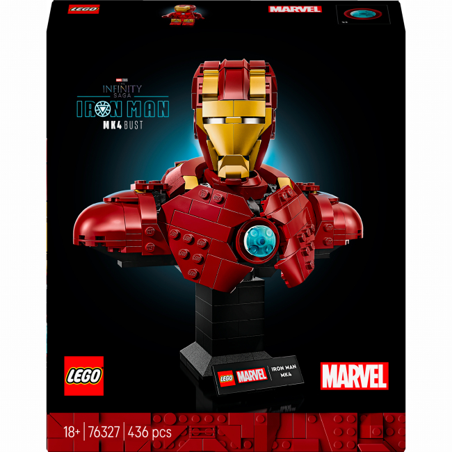 Конструктор LEGO Marvel Бюст Залізної Людини MK4 (76327)