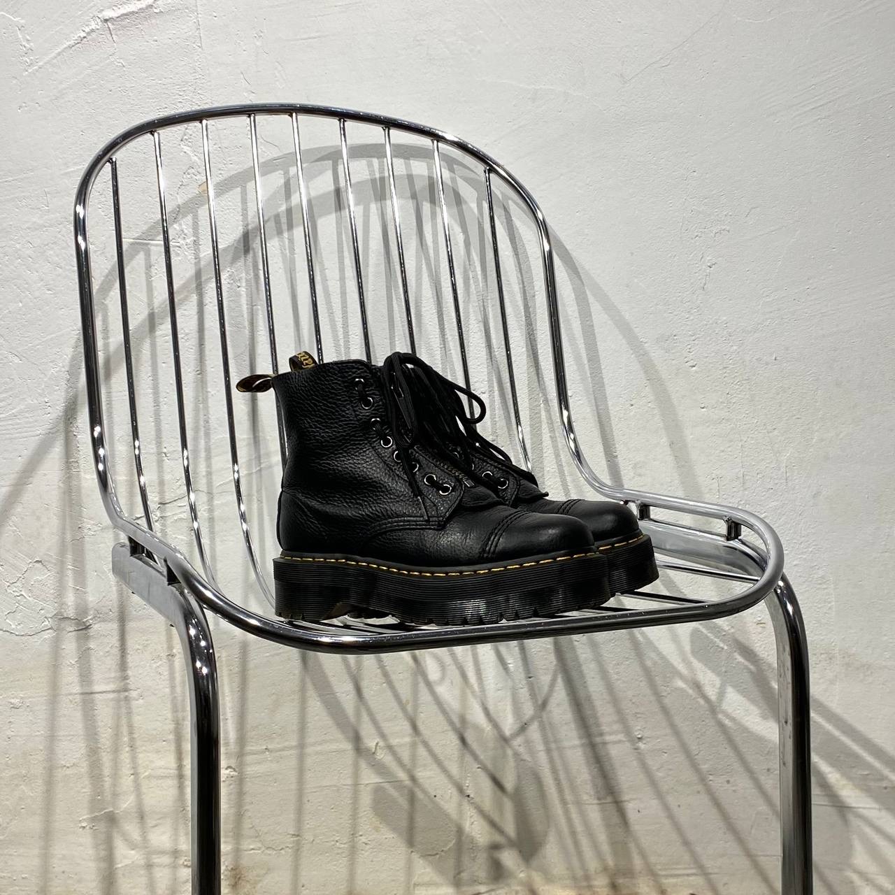 Dr Martens Platform Zip Leather Boots