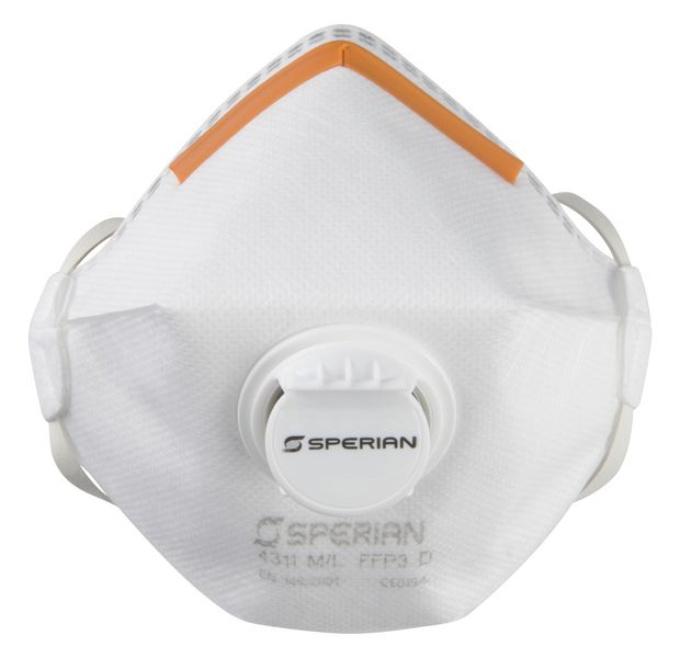 FFP3 half-face respirator with valve