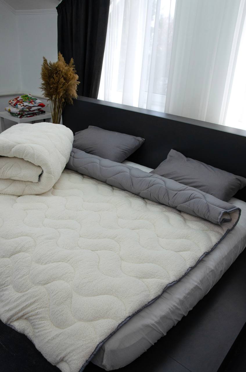 Ковдра хутряна ТЕДДІ молочний