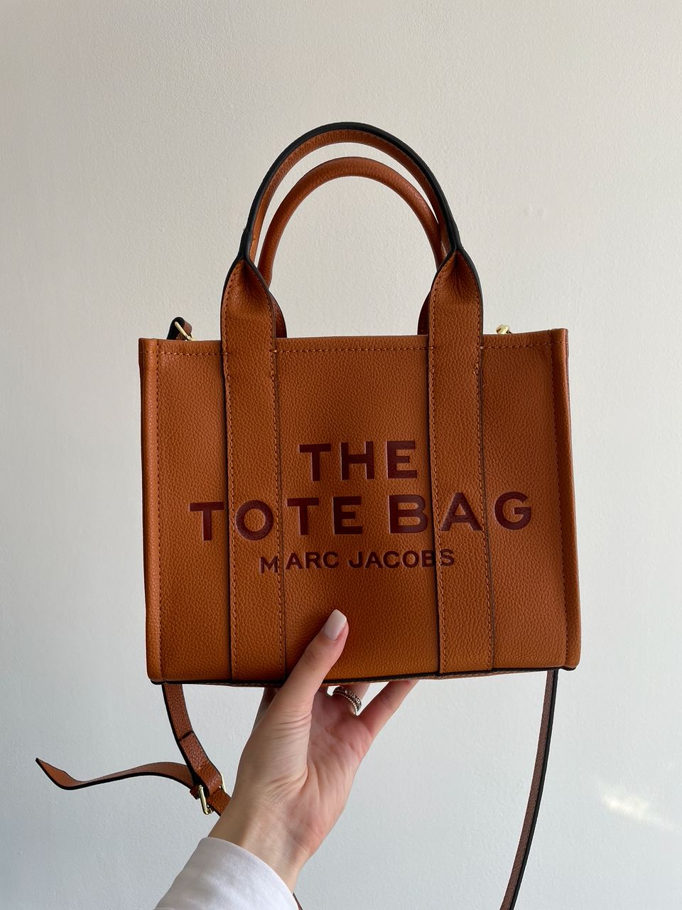 Marc Jacobs The Leather Small Tote Bag Brown
