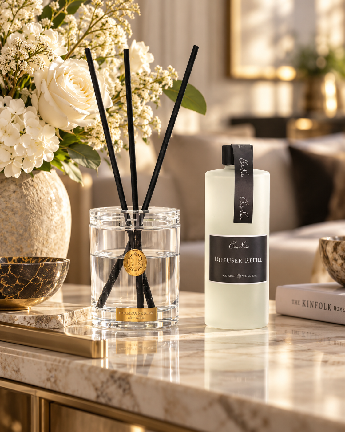 Аромадифузор Cote Noire Cognac & Tabacco Crystal Glass Diffuser 200 мл