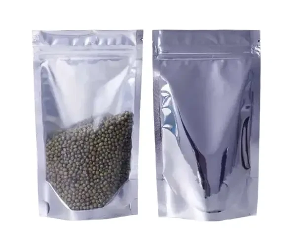 Дой-пакет 180х280х45 мм, метал+вікно, зіп-замок 100 шт