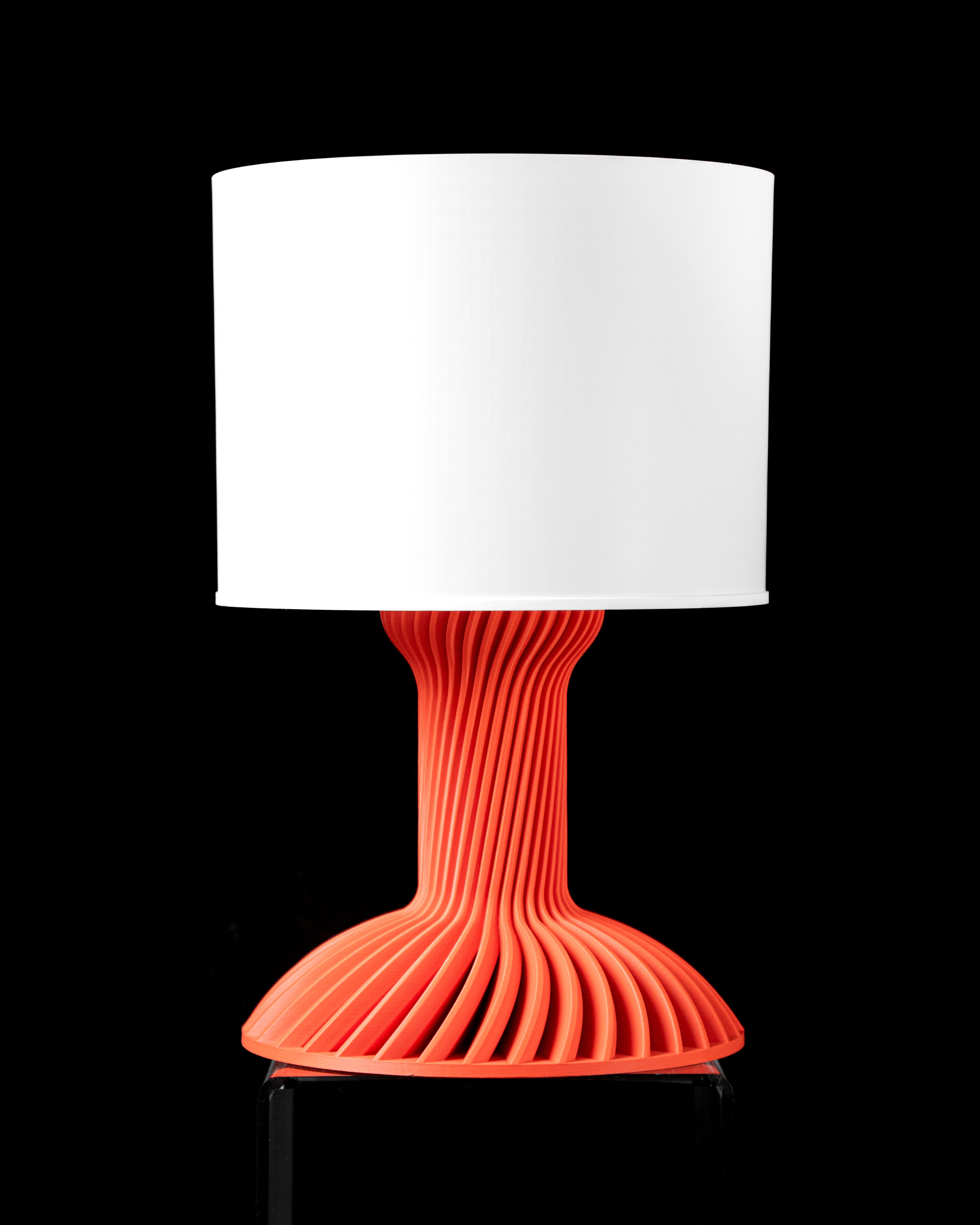 Ridged Table Lamp – Modern 3D Printed Table Lamp