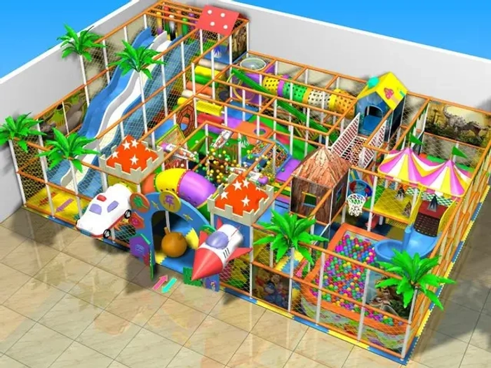 Дитячий розважальний центр з атракціонами 