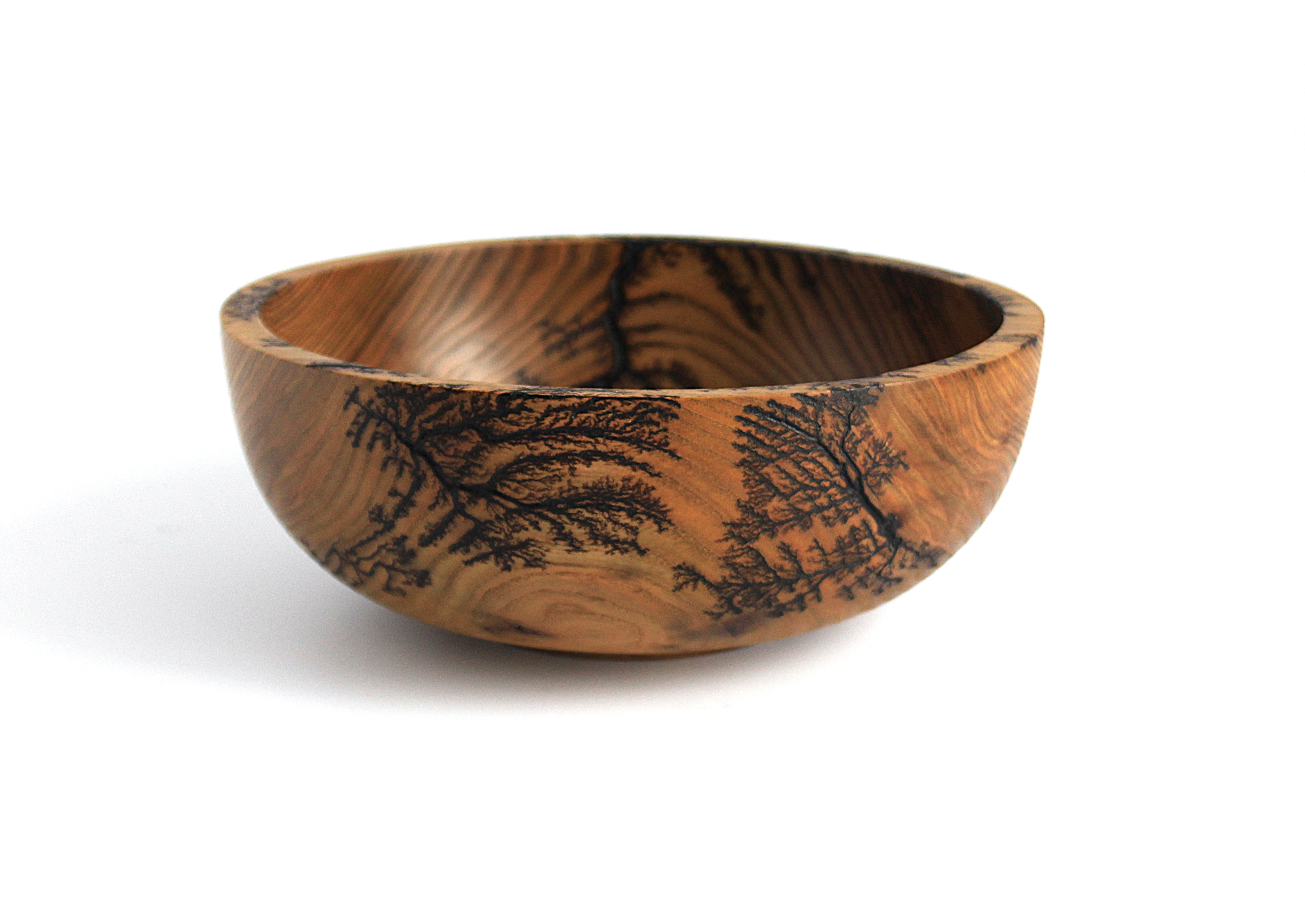 Миска для подачі страв з ясена ручної роботи