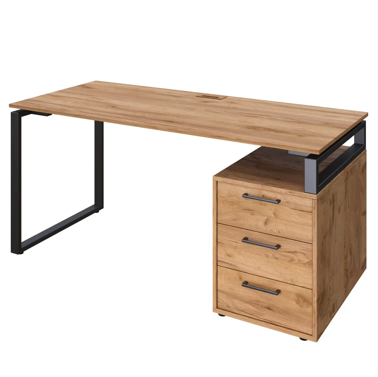 Стіл керівника з тумбою L, кабінет керівника, стіл керівника 1600/700/750 мм.