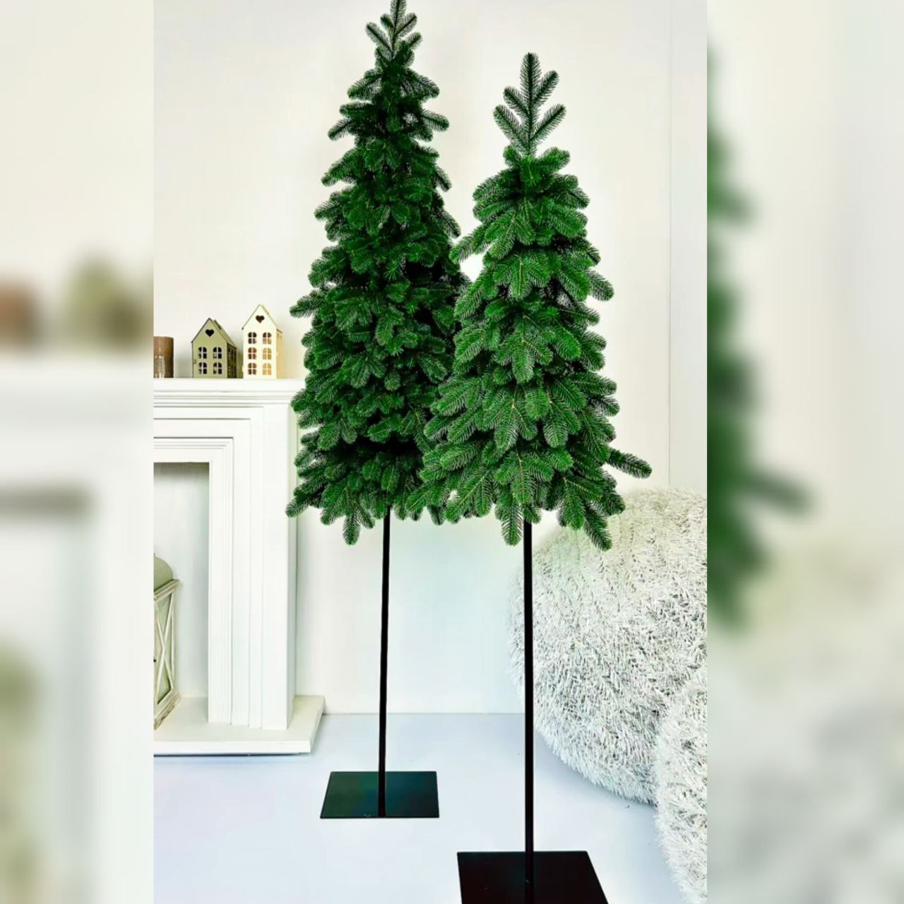 Ялинка Люкс  на металевому стовбурі Зелена
