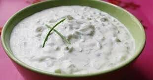 Aubergines Raita