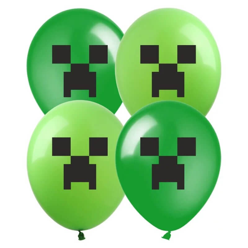 Латексні кулі крипер майнкрафт 30см 5шт