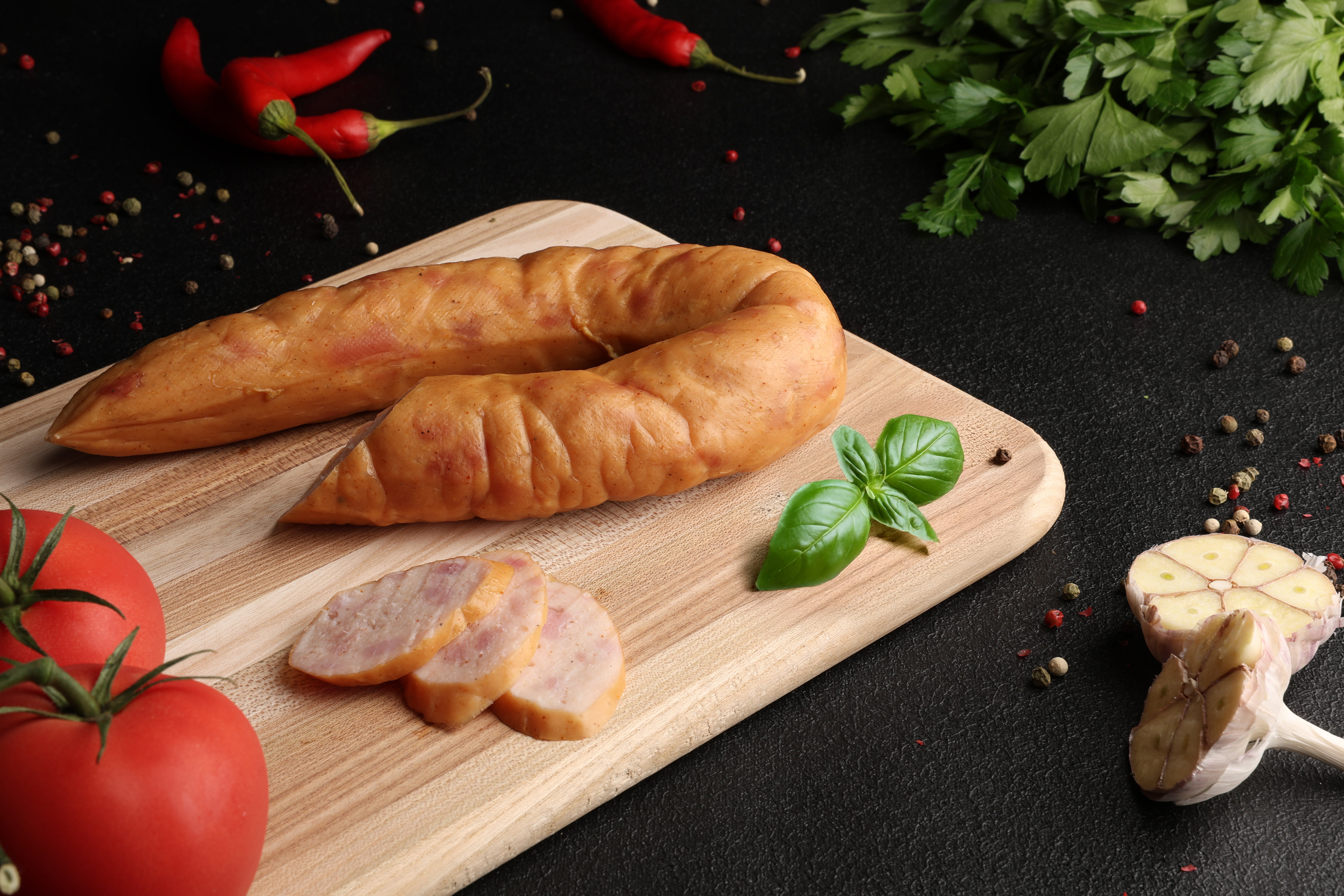 Ковбаса Куряча зі свининою в кільцях