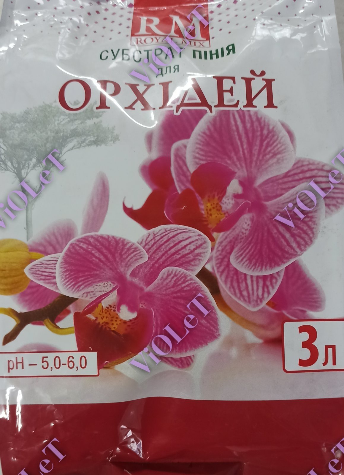 Субстрат пінія для орхідей, 3 л