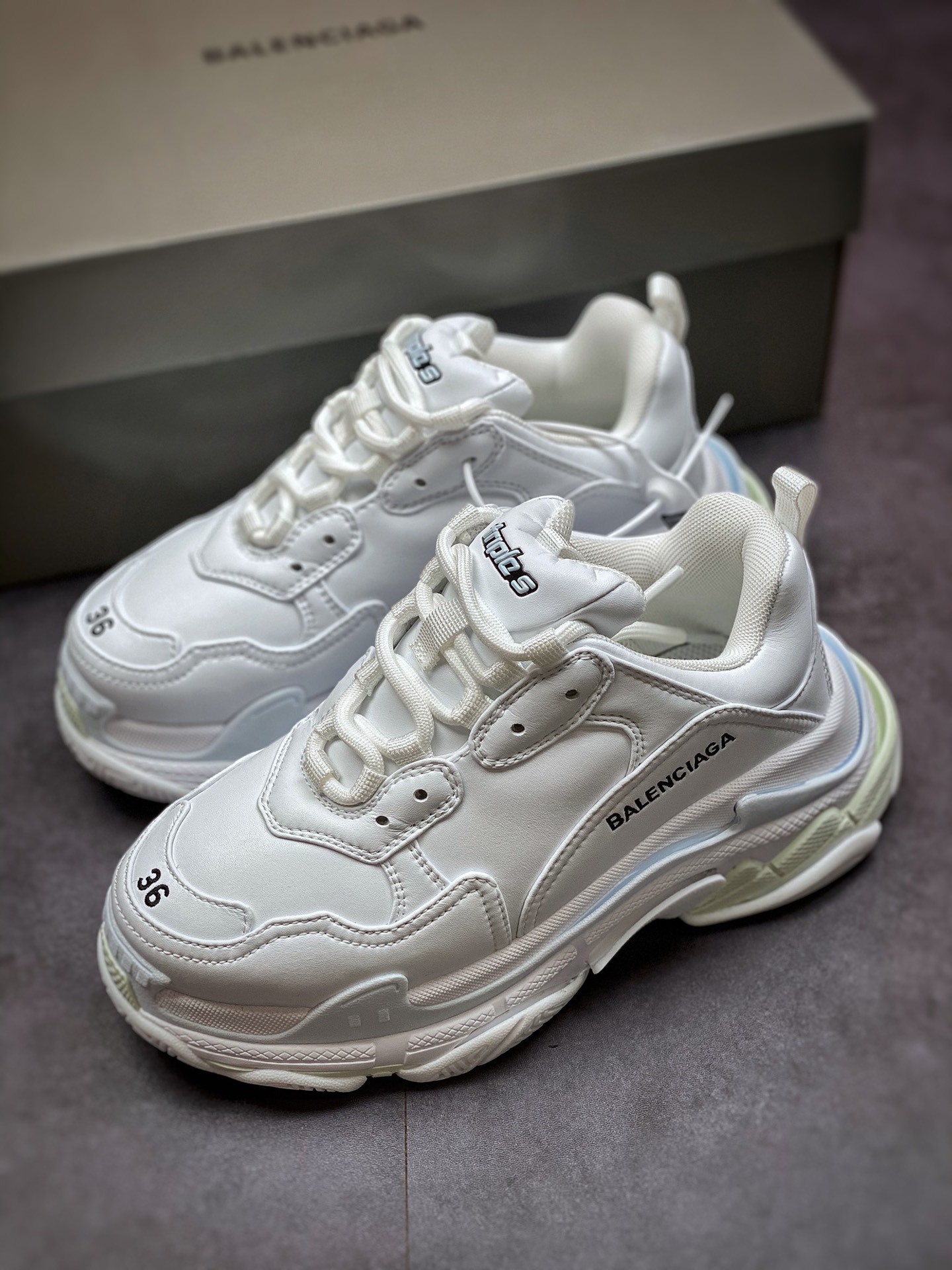 Triple S Balenciaga daddy shoes 1.0 eight-layer bottom