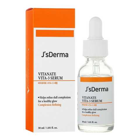 Сироватка для вирівнювання тону шкіри з ніацинамідом J'sDerma Vitanate Vita-3 Serum 30 ml