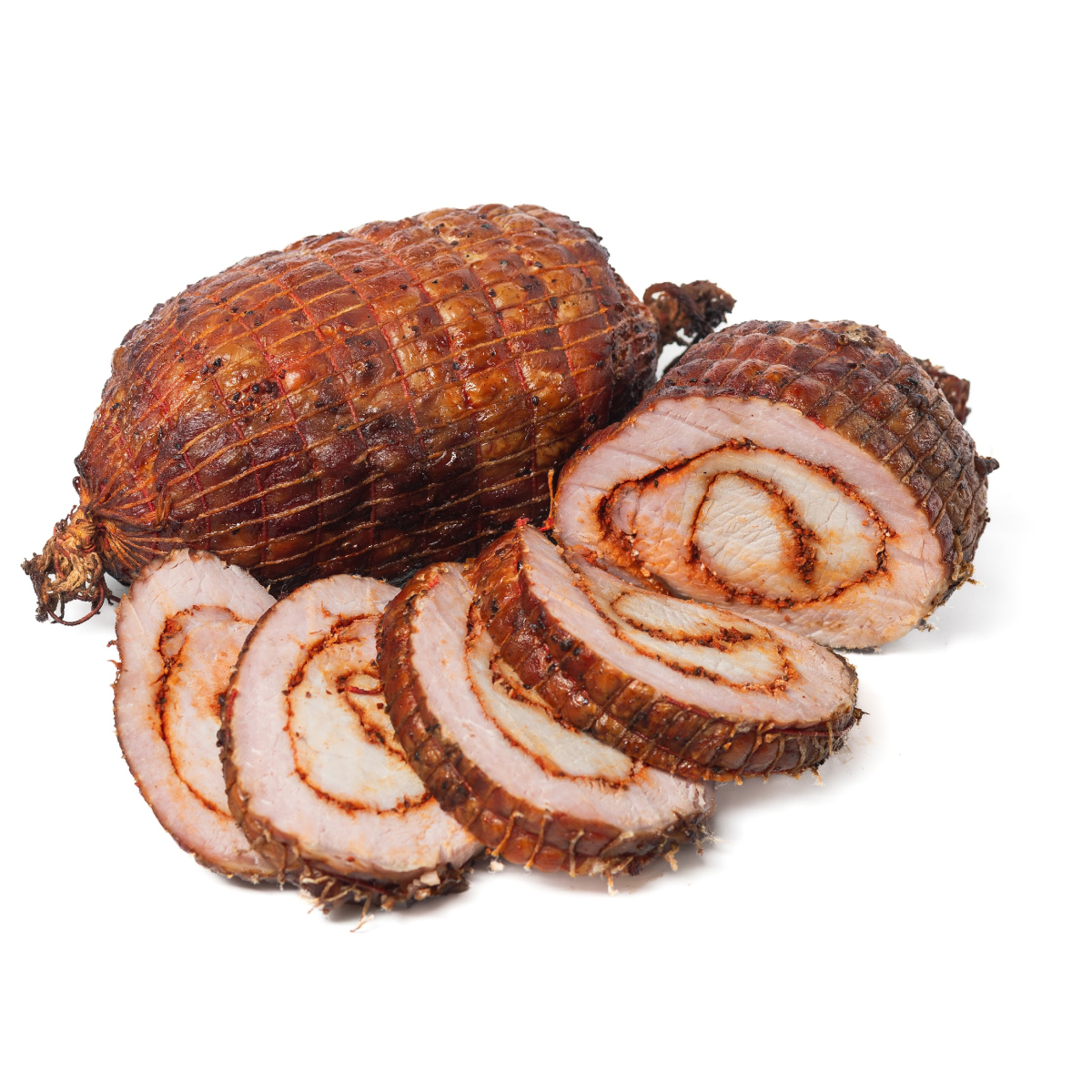 Рулет з полядвиці копчений 0,6 кг