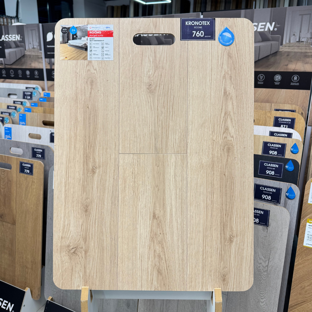Ламінат KRONOTEX Дуб Платиновий RV821ER