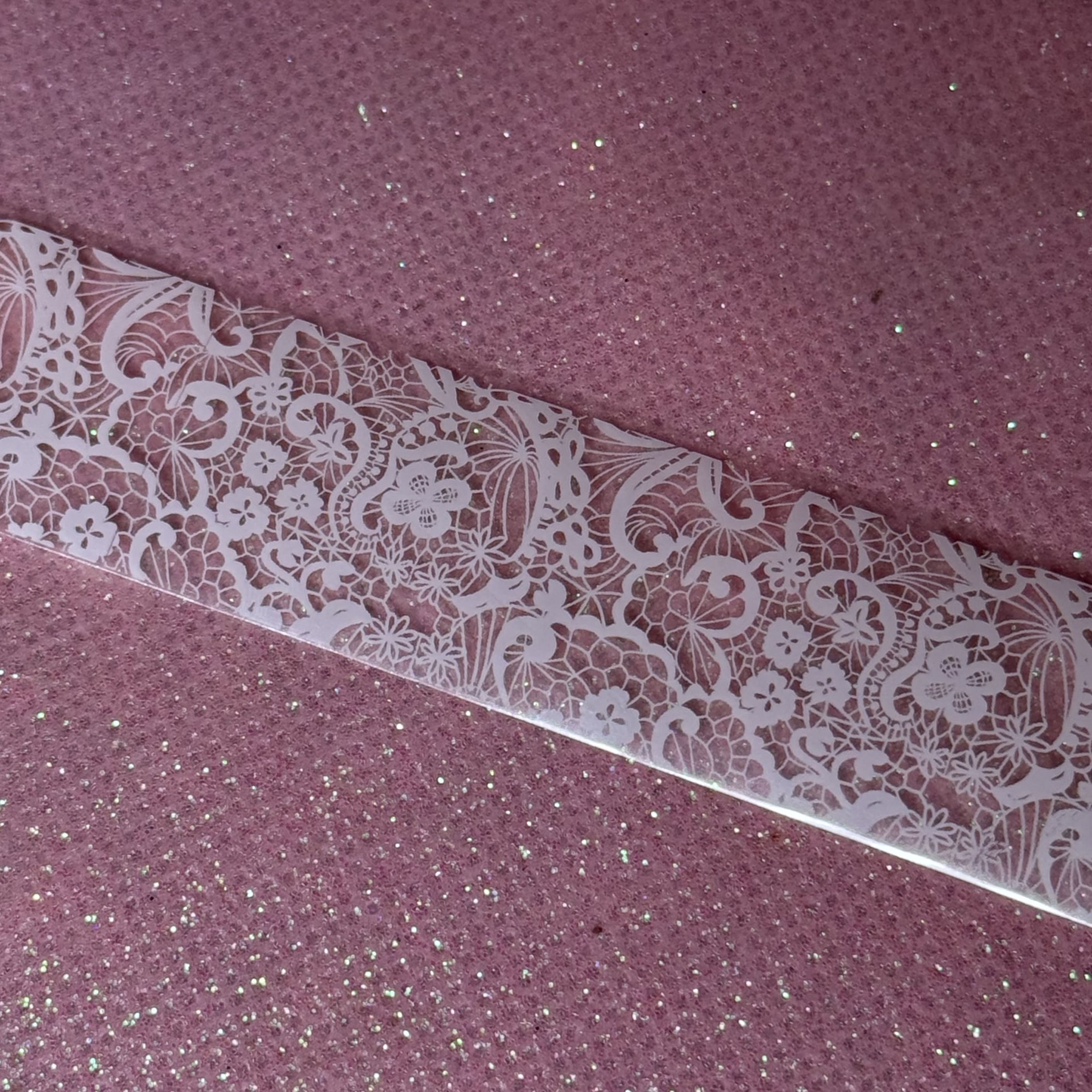 Фольга для нігтів «Біле мереживо» №2