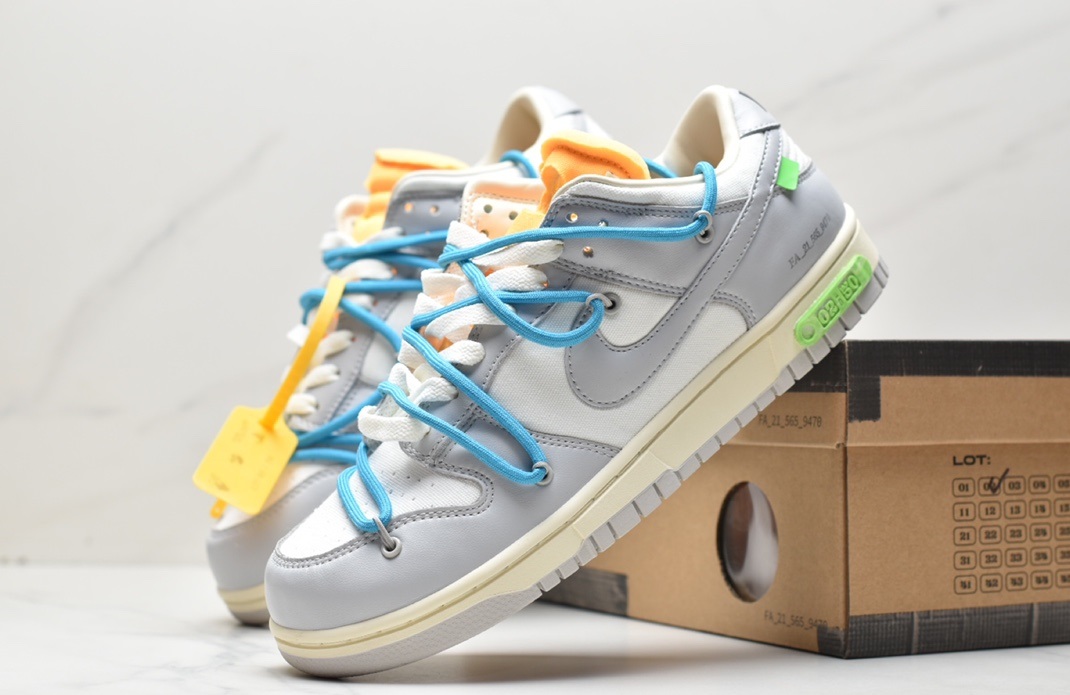 Off-White x Nike SB Dunk Low Lot”The 4450 DM1602-104