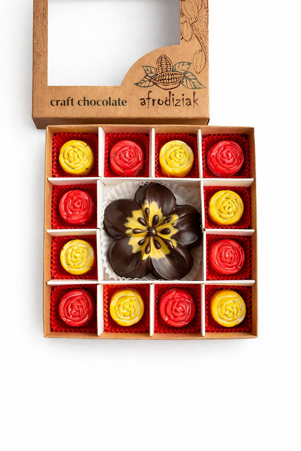 Набір Весняний, Квітка велика і 12 троянд