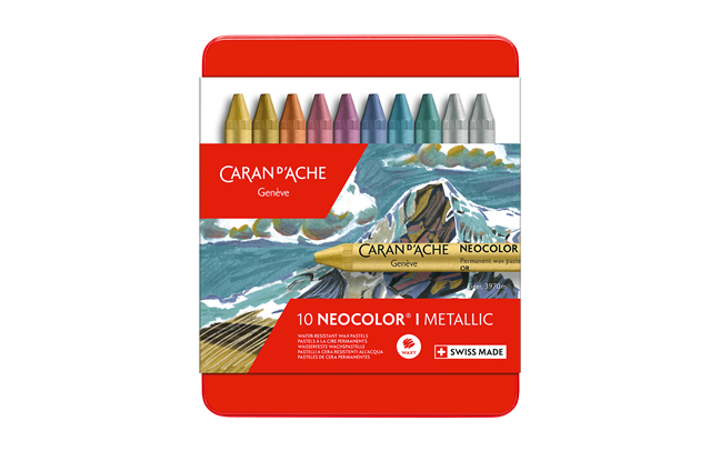 Коробка з 10 металевих кольорових пастелей NEOCOLOR™ I