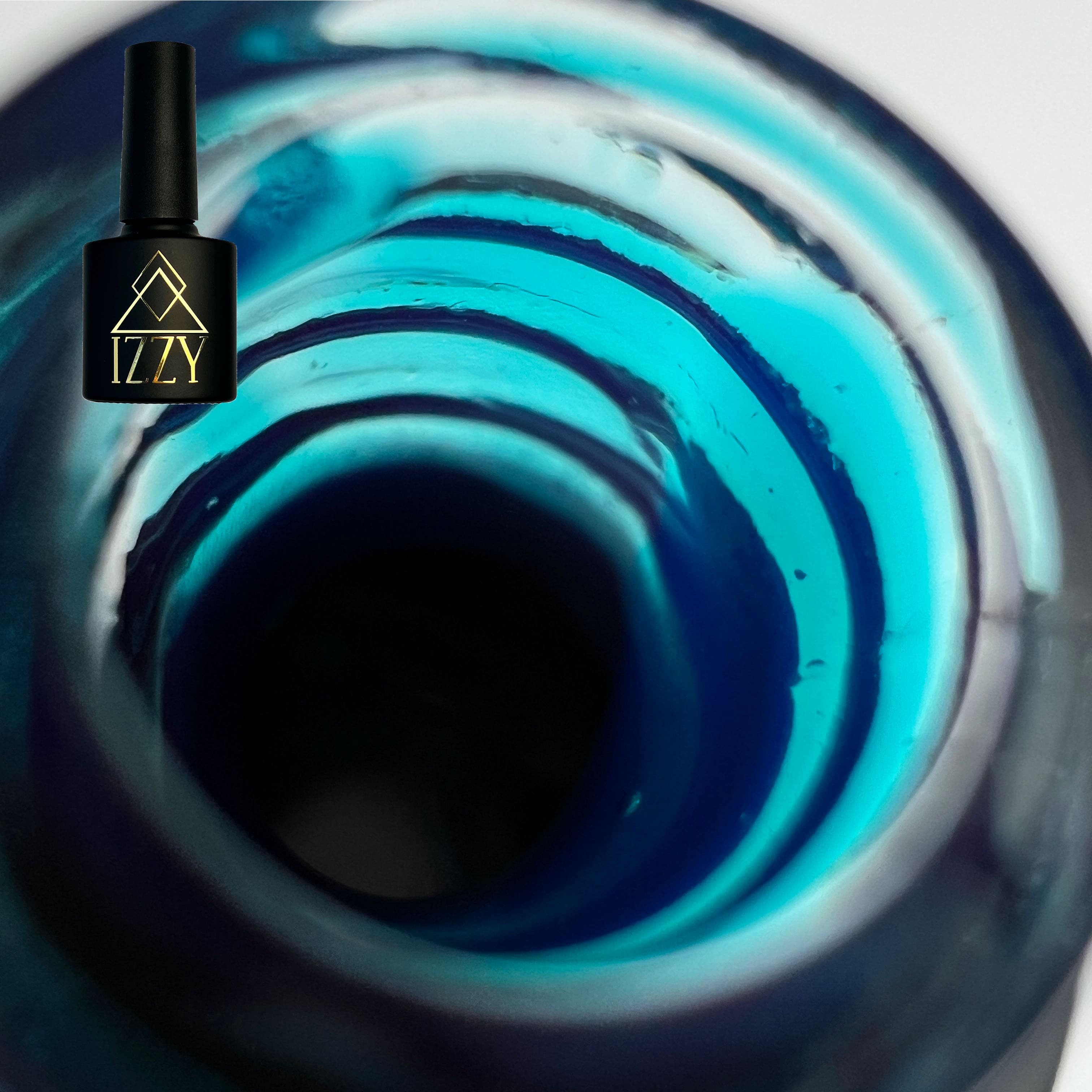 IZZY Bloom Minty бірюзовий вітражний гель-лак, 10ml