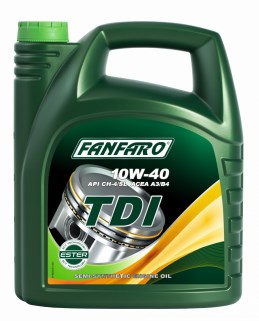 Моторна олива напівсинтетична  10W-40 Fanfaro TDI   5л
