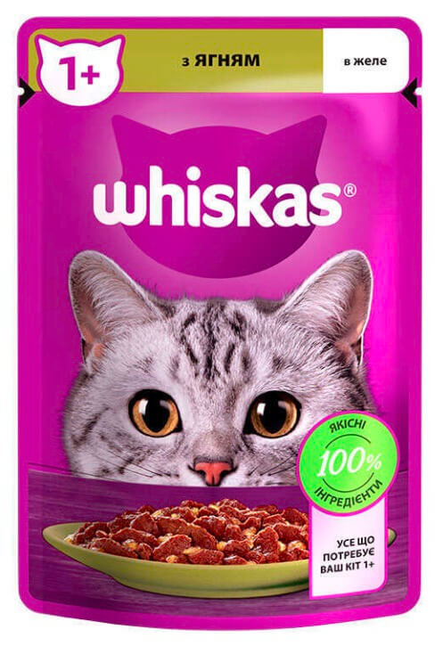 Віскас пауч ягня желе 85г