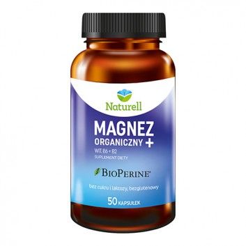 Naturell Organic Magnesium+ належне функціонування нервової системи - 50 капсул
