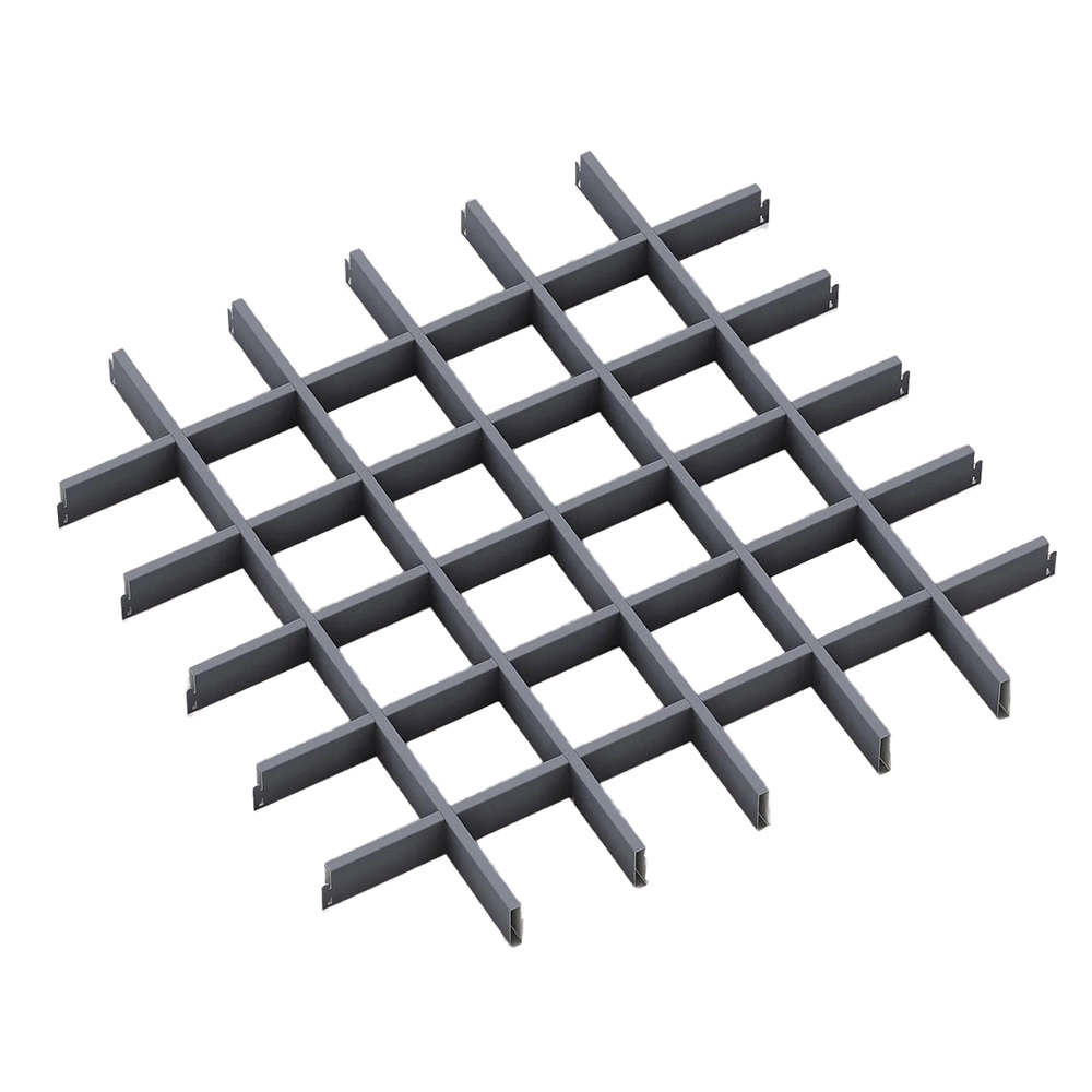 Підвісна стеля Алюбест Грильято 100х100 мм, графіт (ціна за елемент)