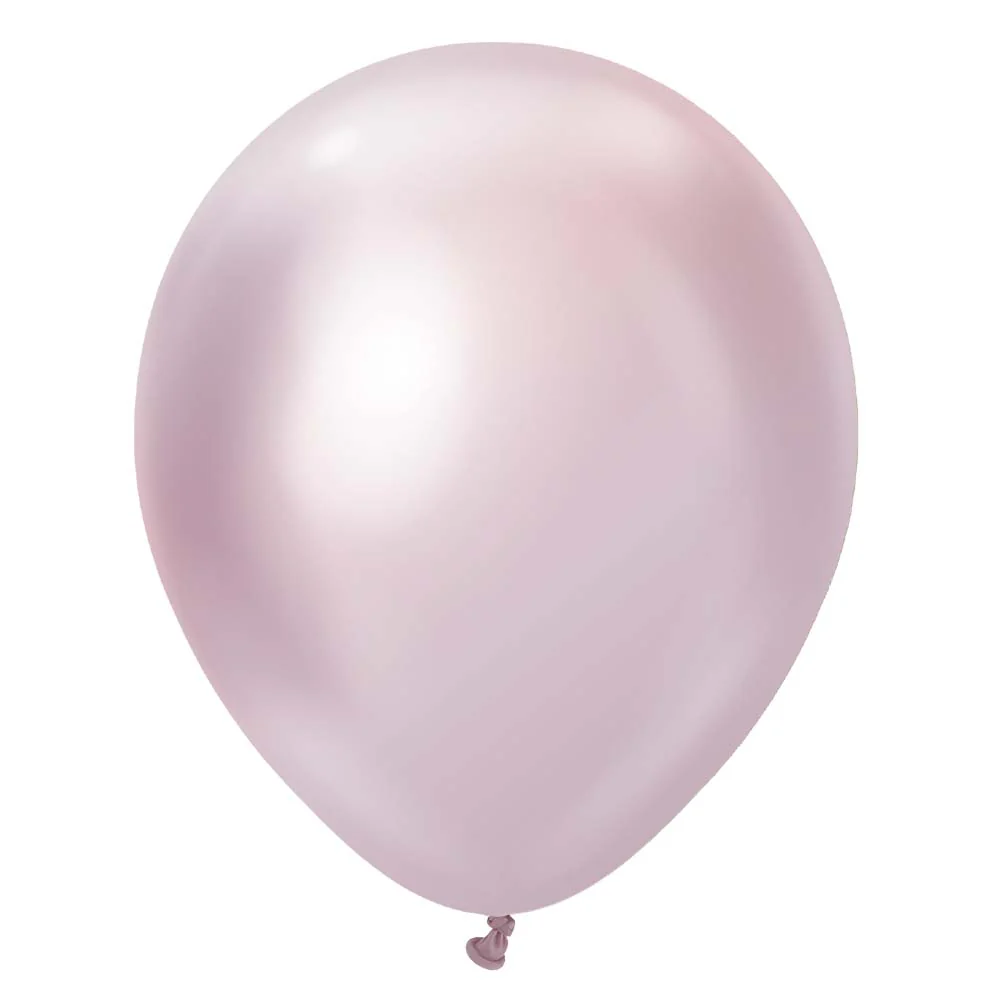 12-inch Mirror pink gold  latex helium balloon