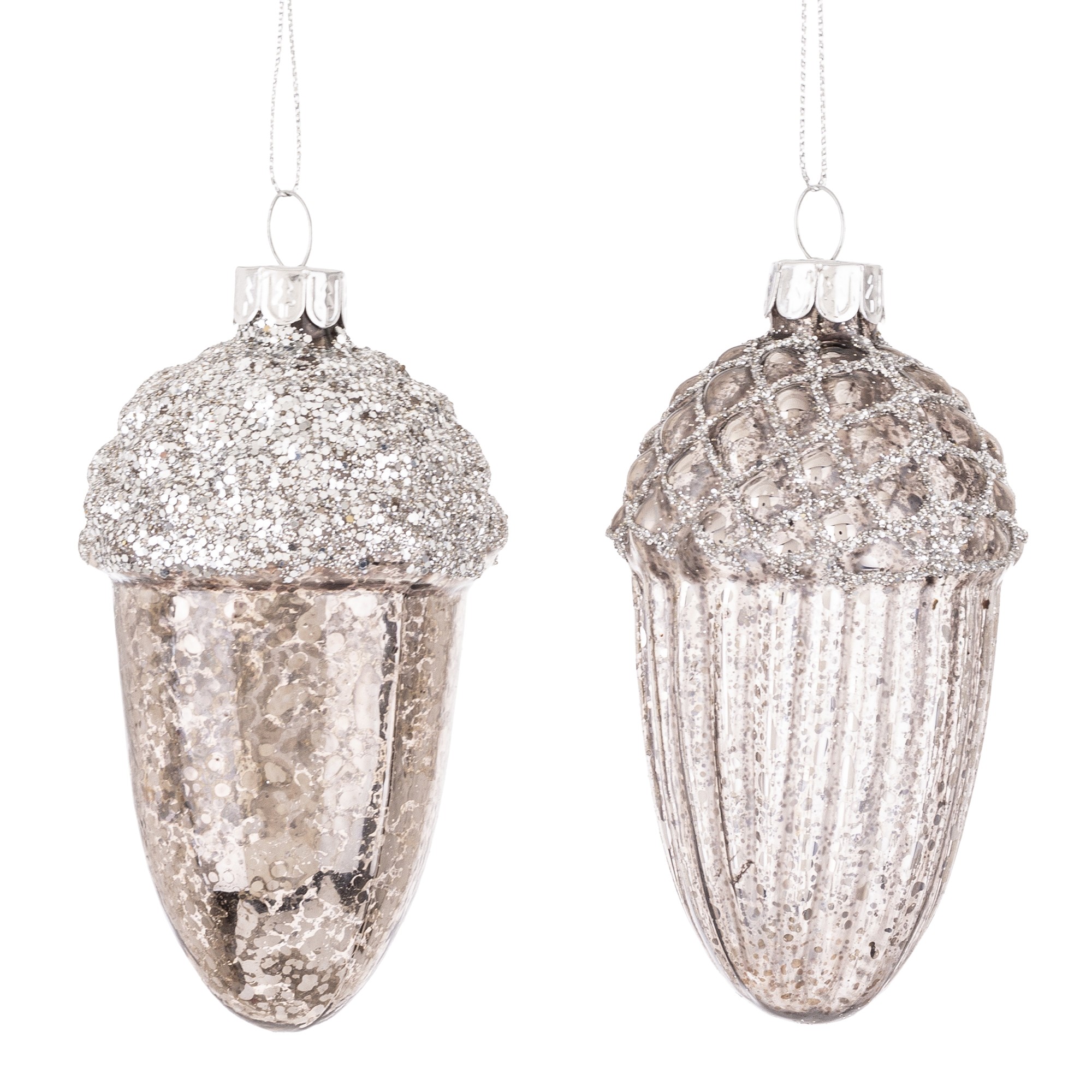 Набір із 2 новорічних кульок 10,5x5,5x5,5 см