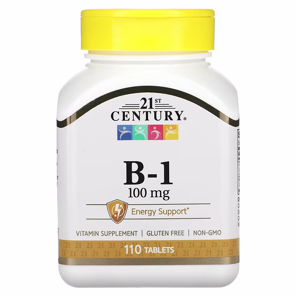 21st Century, B-1, 100 mg, 110 Tablets