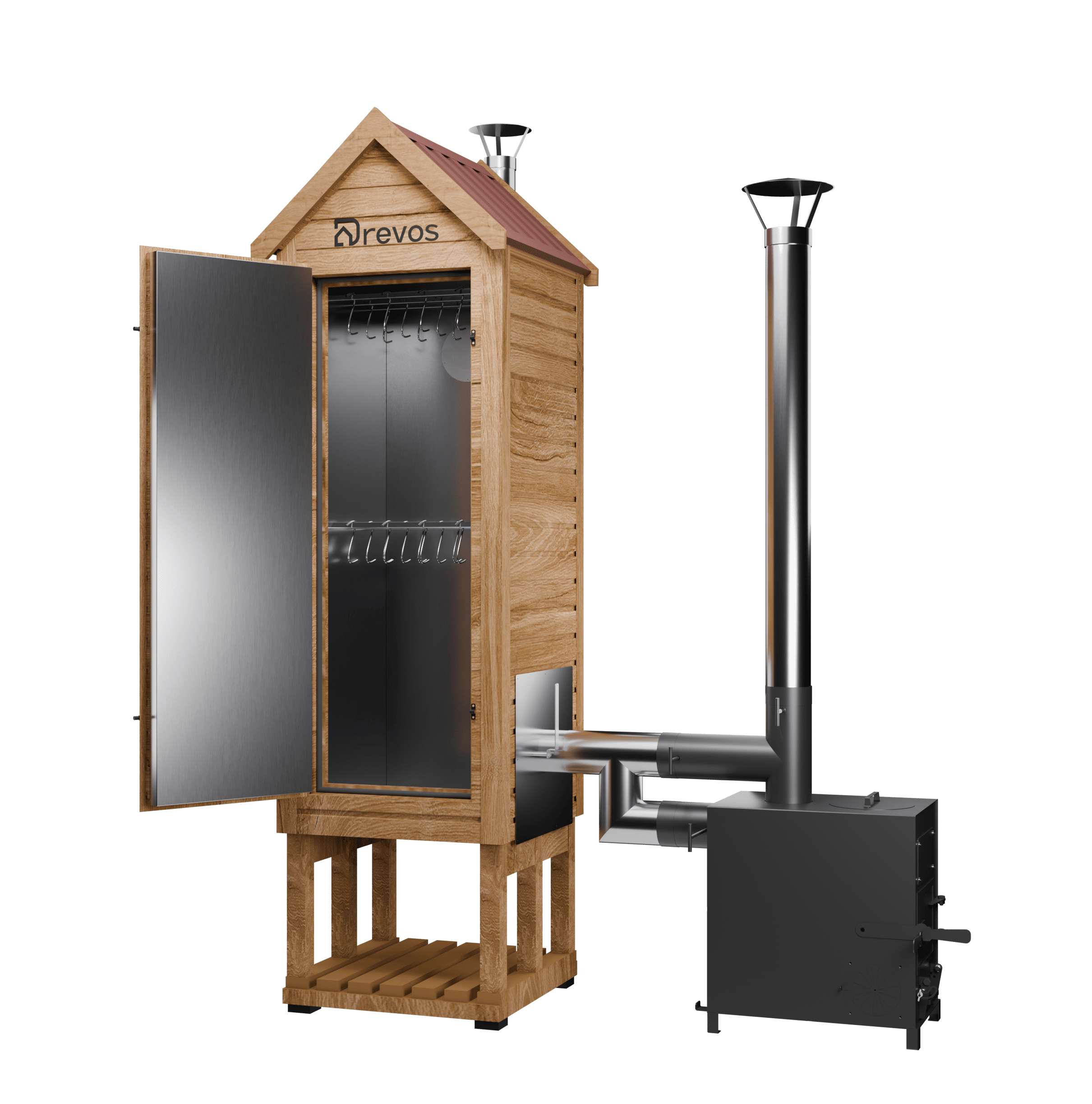 4-w-1 OLD SCHOOL CLASSIC do wędzenia na gorąco i na zimno, suszenia oraz gotowania