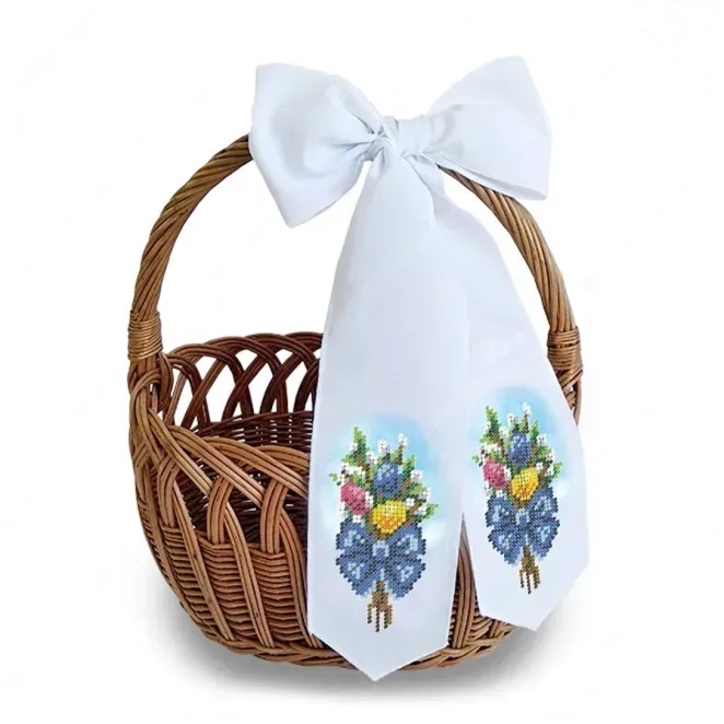 Великодній бант для вишивання бісером