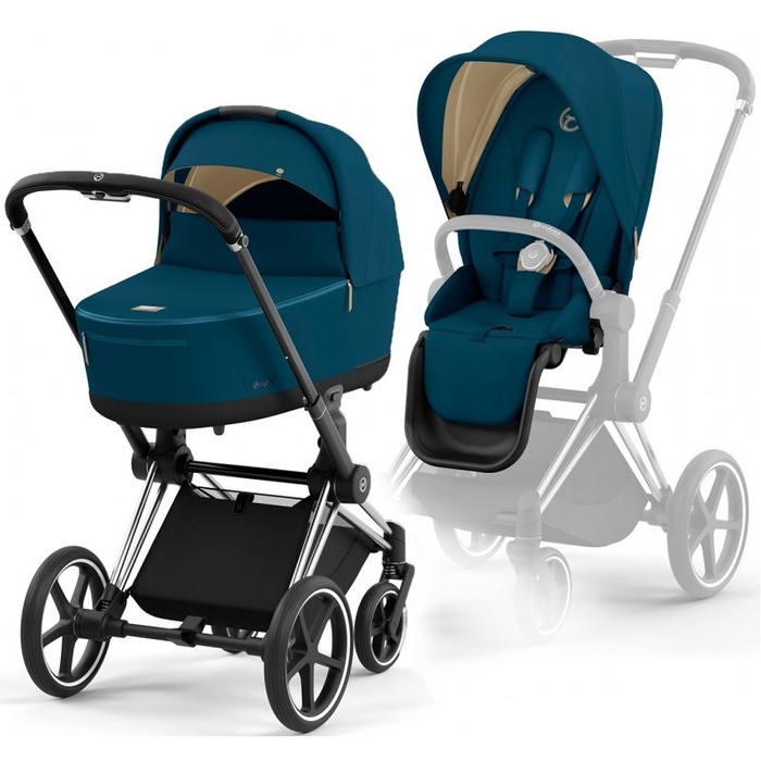 Коляска 2 в 1 Cybex Priam 4.0 Mountain Blue