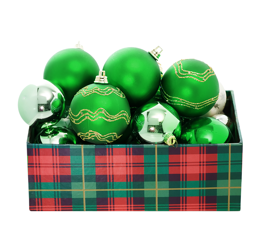 Green Christmas Balls