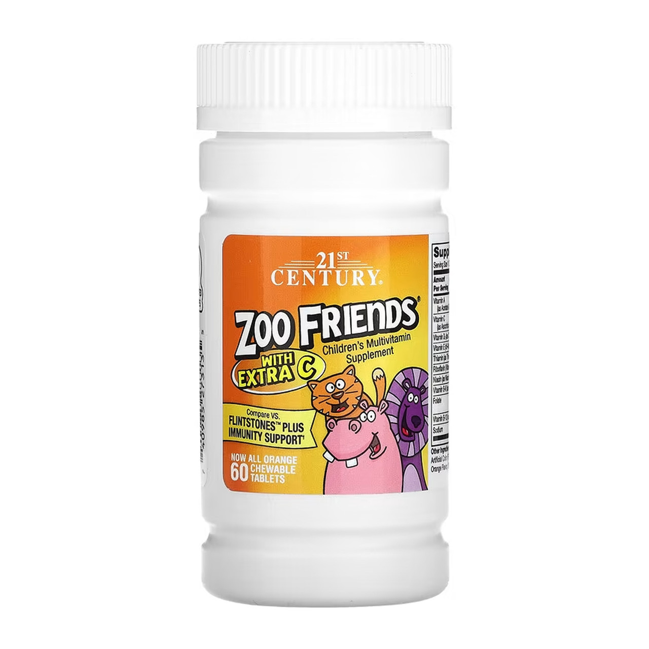Zoo Friends Multi with Extra C - 60 chewable tabs