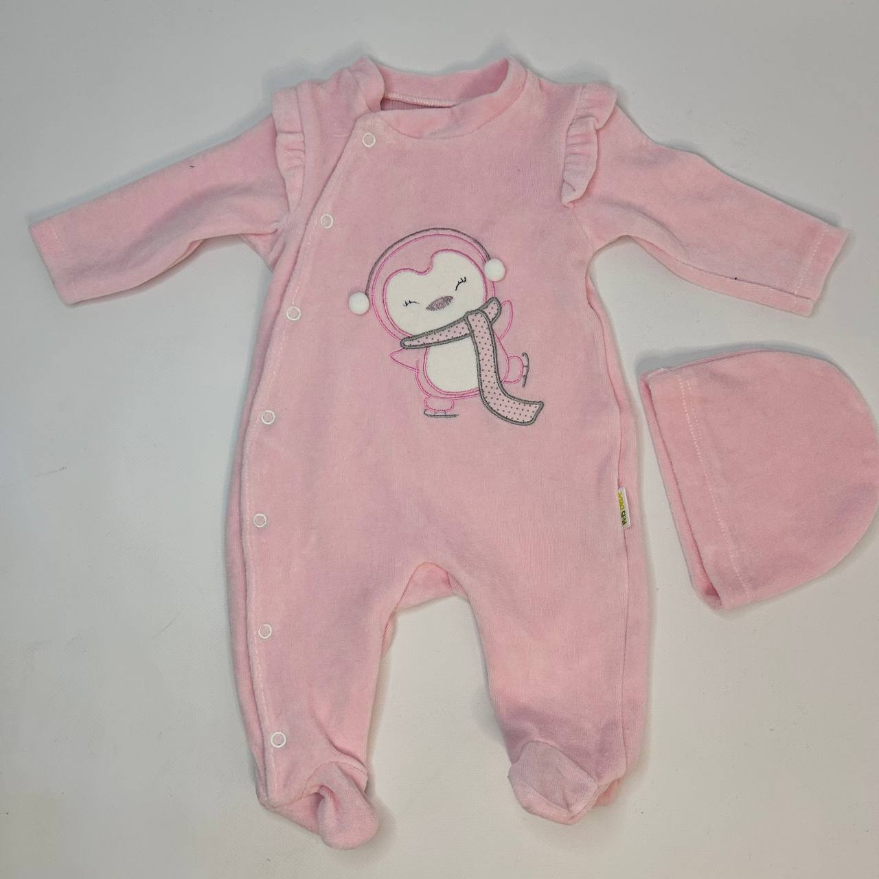 Чоловічок з шапочкою велюр 56,62,68