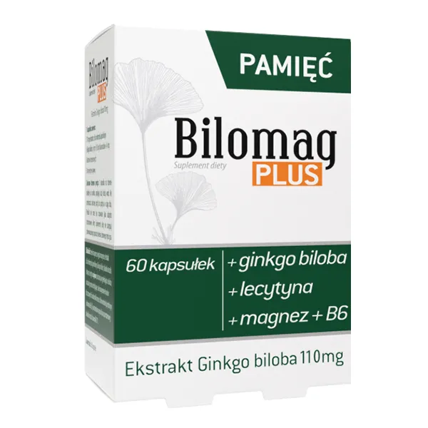 Bilomag Plus Підтримка памʼяті та роботи мозку - 60 капсул