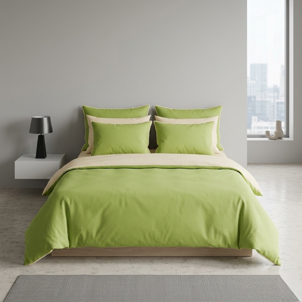 Постільна білизна з ранфорсу, колір Морозиво&Фісташковий