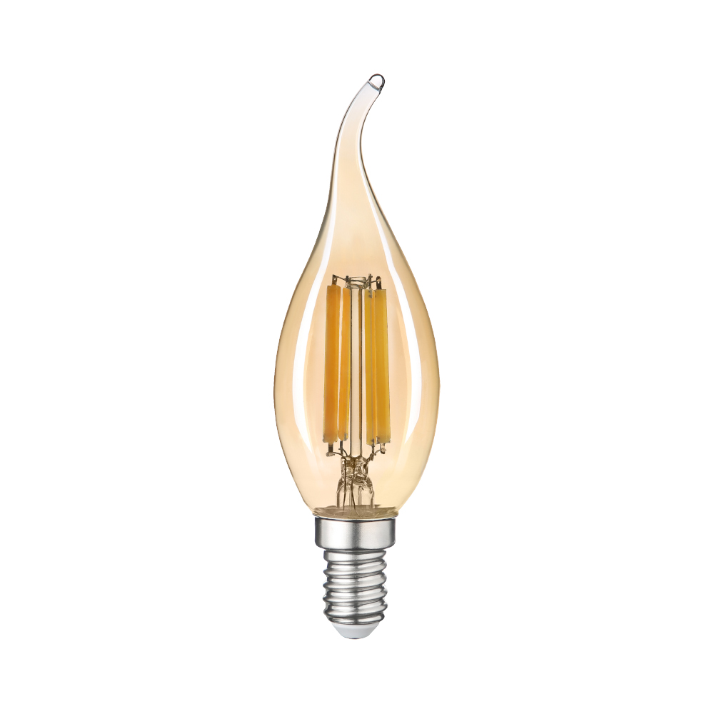 LED лампа FILAMENT VIOLUX C37T 6W E14 2200K (бронза)