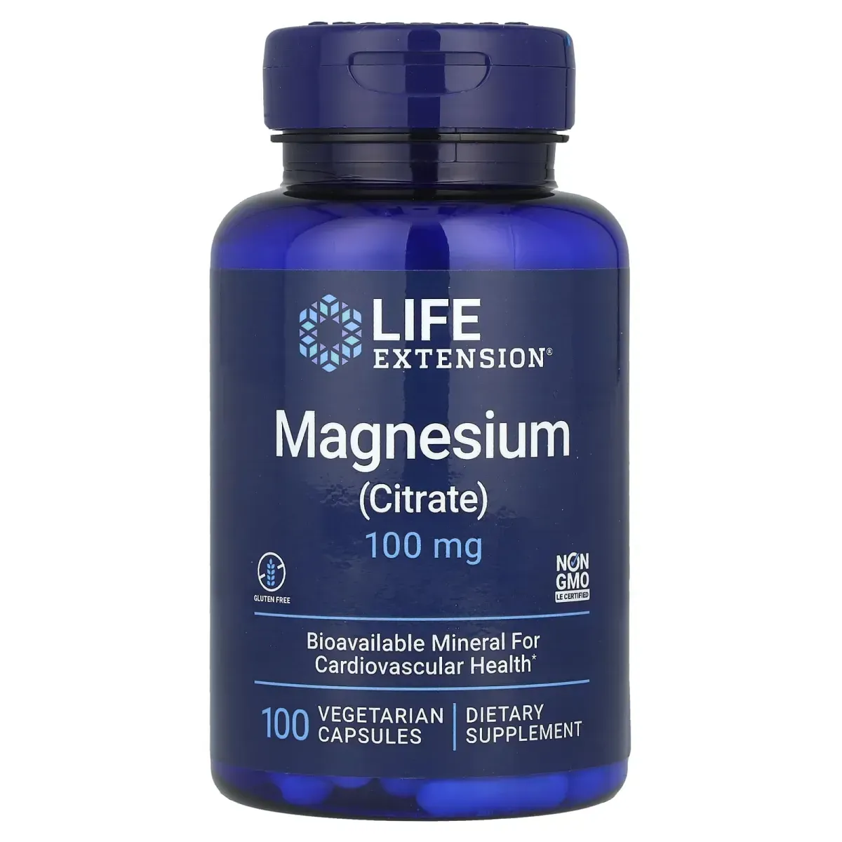 Life Extension Magnesium Citrate 160 мг – 100 веган капсул