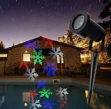 Вуличний лазерний проектор з малюнками Festival Projection Lamp 12 pictures star shower