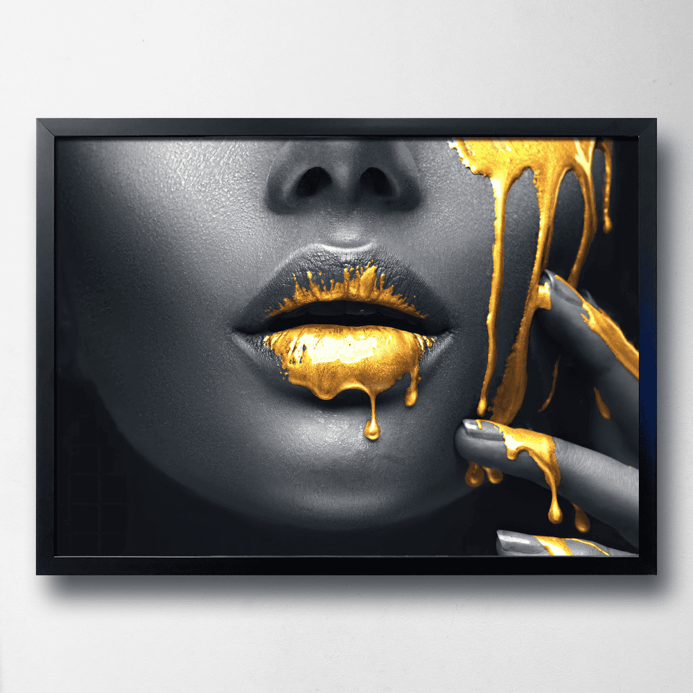 Постер Golden Lips, ПВХ
